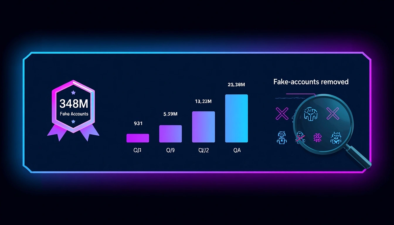 tiktok bot data .webp TikTok fake account removal data 348 million Q3 2024 bot enforcement increasing